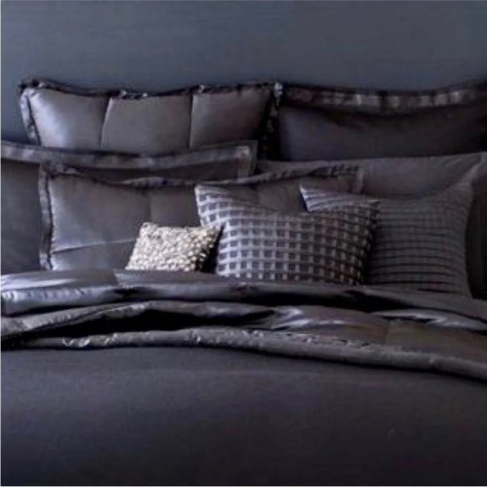 Donna Karan Home The Modern Collection Full/Queen Striped Duvet Cover